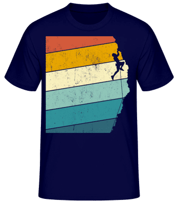 Grimpeur Rétro Homme - T-shirt standard Homme - Bleu marine - Devant