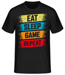 Eat Sleep Game Repeat 2 · Männer Basic T-Shirt