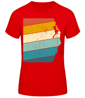 Grimpeur Rétro Homme - T-shirt standard Femme - Rouge - Devant
