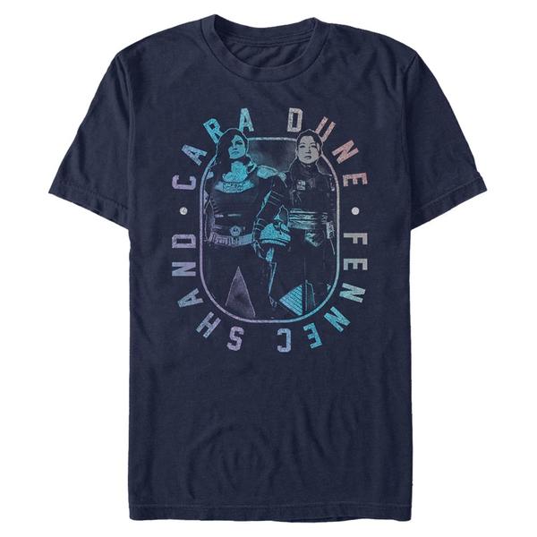 Aperçu: Star Wars - The Mandalorian - Cara Dune MandoMon Epi6 More Snacks - Homme T-shirt - Bleu marine - Devant