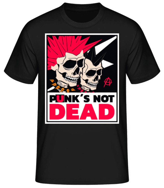 Aperçu: Punk's Not Dead - T-shirt standard Homme - Noir - Devant