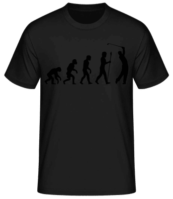 Golf Evolution - Men's Basic T-Shirt - Black - Front