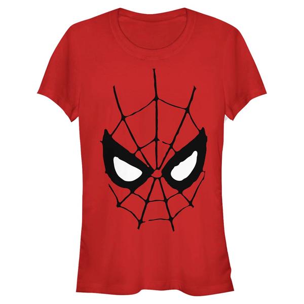 Preview: Marvel - Spider-Man - Spider-Man Spidey Mask - Women's T-Shirt - Red - Front