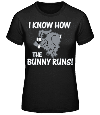 How The Bunny Runs - Frauen T-Shirt B&C - Schwarz - Vorne