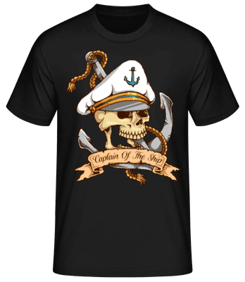 Sea Captain - Men's Basic T-Shirt - Black - Front
