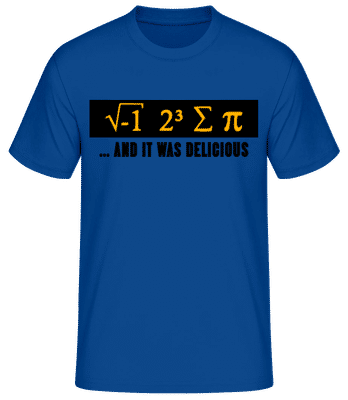 delicious Mathematics - Pánske basic tričko - Kráľovská modrá - Predné