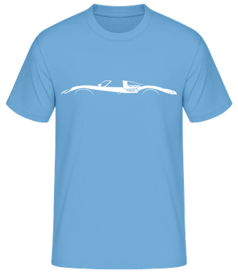 'Jaguar XJ13' Silhouette - T-shirt standard Homme - Bleu clair - Devant