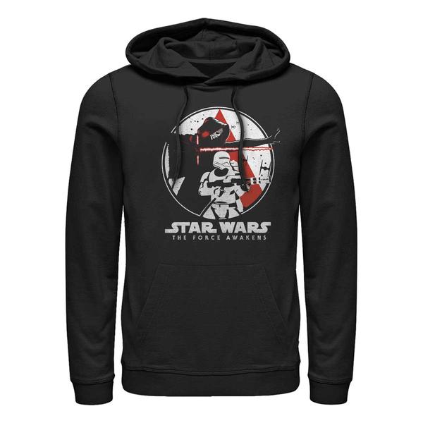 Aperçu: Star Wars - Le Réveil de la Force - Kylo & Stormtroopers Circle Awakens - Unisex Sweat à capuche - Noir - Devant
