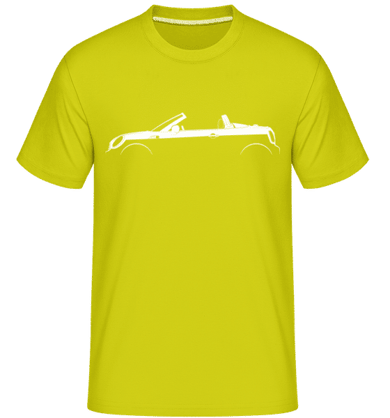 Preview: 'Mini Cooper S Roadster R59' Silhouette - Shirtinator Men's T-Shirt - Lime - Front