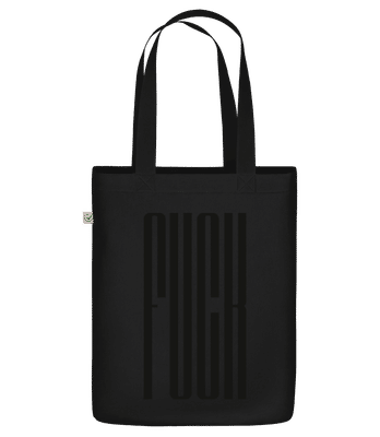 Fuck - Sac en toile bio - Noir - Devant