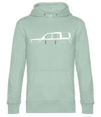 'Land Rover Discovery (2004)' Silhouette - Männer Standard Hoodie - Mintgrün - Vorne
