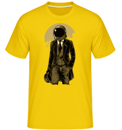 Classic Astronaut -  Shirtinator Men's T-Shirt - Golden yellow - Front