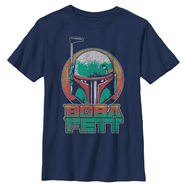 Star Wars - Book of Boba Fett - Boba Fett Helmet Circle - Enfant T-shirt - Bleu marine - Devant