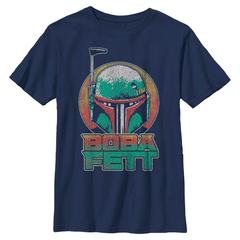 Star Wars - Book of Boba Fett - Boba Fett Helmet Circle - Kids T-Shirt