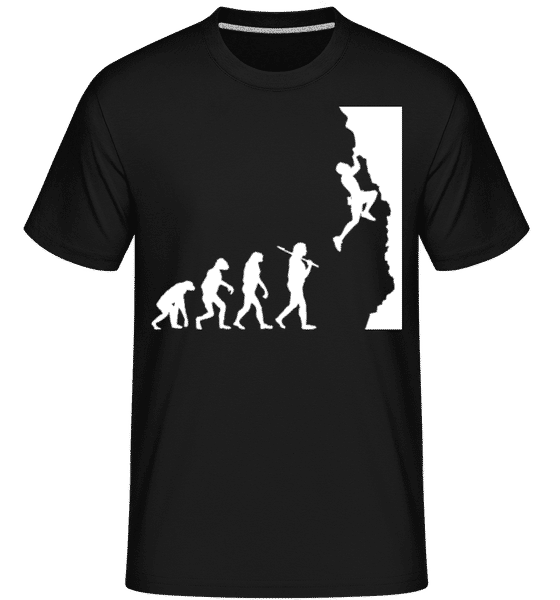 Preview: Evolution Of Climbung -  Shirtinator Men's T-Shirt - Black - Front