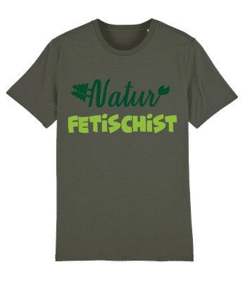 Natur Fetischist - Männer Bio T-Shirt Stanley Stella 2.0 - Khaki - Vorne