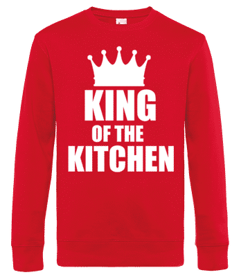 King Of the Kitchen - Sweat-shirt standard pour homme - Rouge - Devant