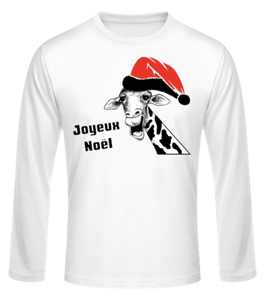 Aperçu: Joyeux Noël - T-shirt à manches longues standard Homme - Blanc - Devant