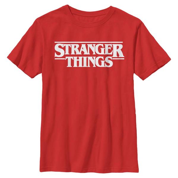 Preview: Netflix - Stranger Things - Logo - Kids T-Shirt - Red - Front