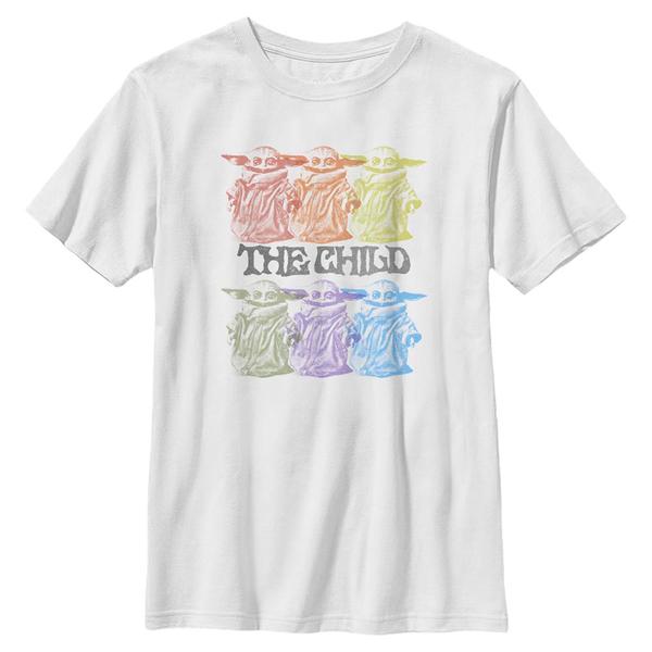 Aperçu: Star Wars - The Mandalorian - Skupina Vintage Innocence - Enfant T-shirt - Blanc - Devant