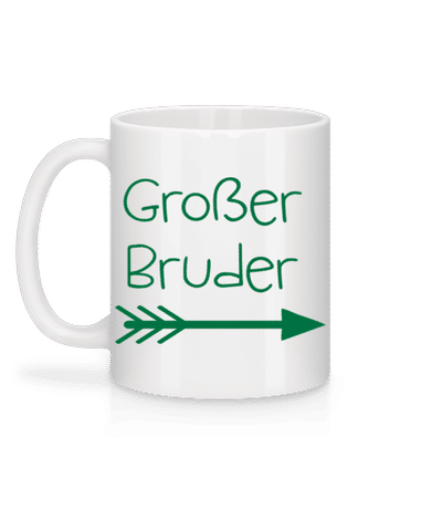Großer Bruder - Tasse - Weiß - Hinten