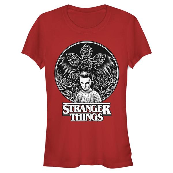 Aperçu: Netflix - Stranger Things - Skupina Stippling Eleven - Femme T-shirt - Rouge - Devant