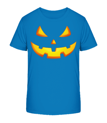 Pumpkin Face Evil - Camiseta orgánica para niños Stanley Stella 2.0 - Azul real - delante