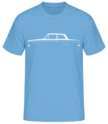 'Ford Cortina Mk I' Silhouette - T-shirt standard Homme - Bleu clair - Devant