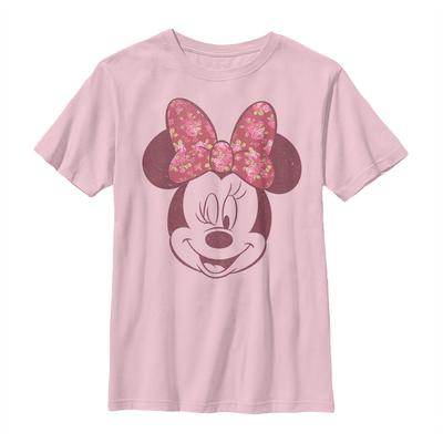 Disney - Mickey Mouse - Minnie Mouse Love Rose - Enfant T-shirt - Rose - Devant