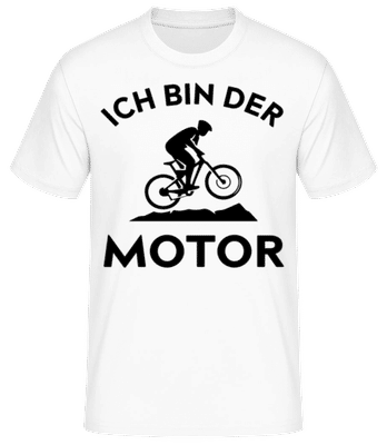 Ich Bin Der Motor - Männer Basic T-Shirt - Weiß - Vorne