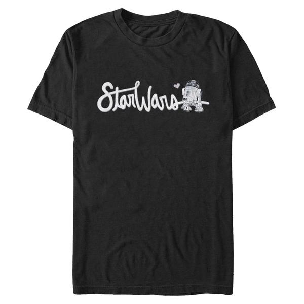 Star Wars - R2-D2 Cursive R2 - Homme T-shirt