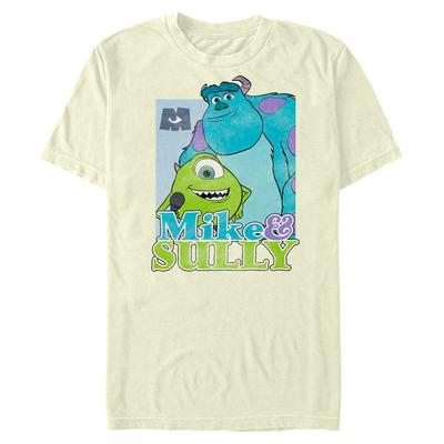 Pixar - Monstruos - Mike & Sully Mike n Sully Work - Hombres Camiseta - Crema - delante