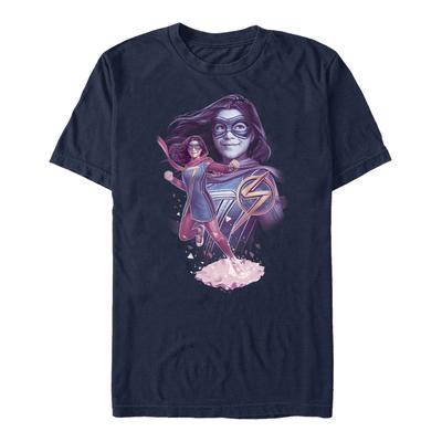 Marvel - Ms. Marvel - Ms. Marvel House Of Mirrors - Männer T-Shirt - Marine - Vorne