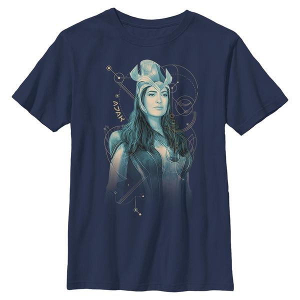 Aperçu: Marvel - Eternals - Ajaks Ajak Teal - Enfant T-shirt - Bleu marine - Devant