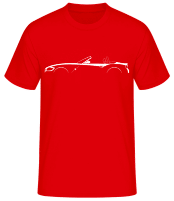 'BMW Z4 (E85)' Silhouette - Männer Basic T-Shirt - Rot - Vorne
