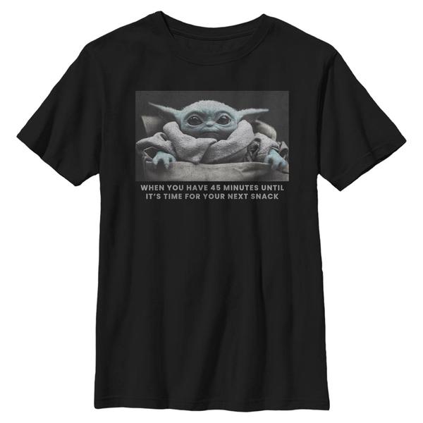Aperçu: Star Wars - The Mandalorian - The Child Next Snack - Enfant T-shirt - Noir - Devant