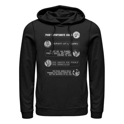 Disney villanos - Skupina Villain Quotes - Unisex Sudadera con capucha - Negro - delante