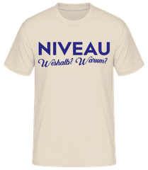 Niveau Weshalb Warum · Männer Basic T-Shirt