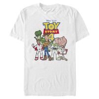 Pixar - Toy Story - Skupina Toy Crew - Pánske Tričko - Biela - Predné