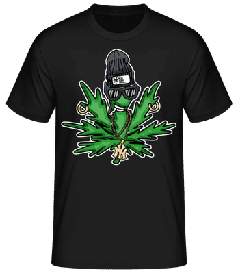 Weed Cartoon - Pánske basic tričko - Čierna - Predné