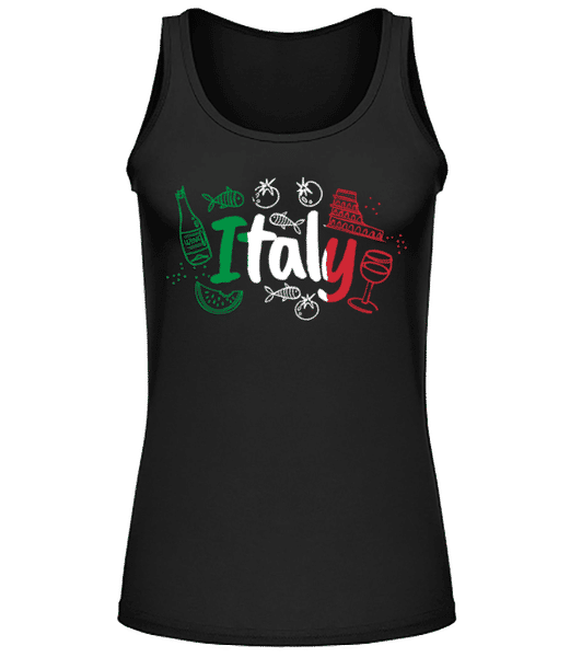 Aperçu: Italy - Débardeur Femme - Noir - Devant