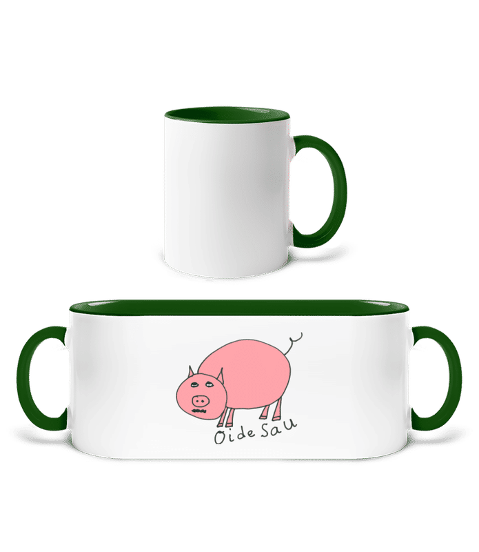 Weiß / Flaschengrün