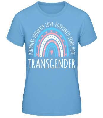 LGBTQ Transgender - Frauen Basic T-Shirt - Hellblau - Vorne