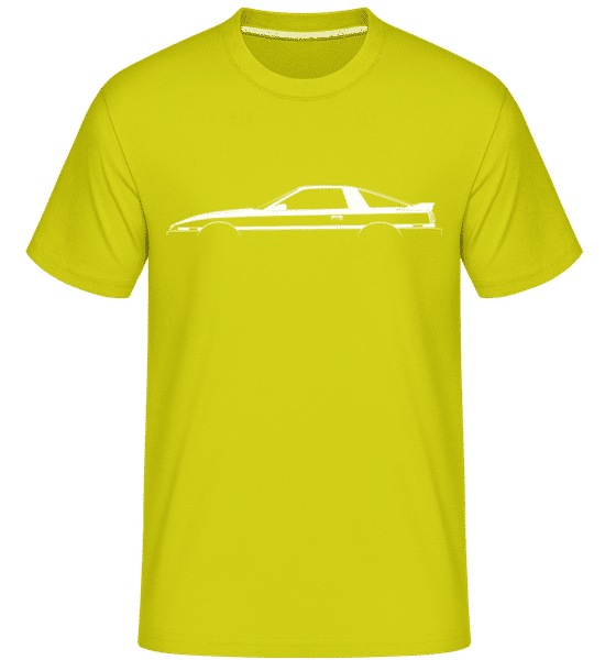 Preview: 'Toyota Supra A70' Silhouette - Shirtinator Men's T-Shirt - Lime - Front