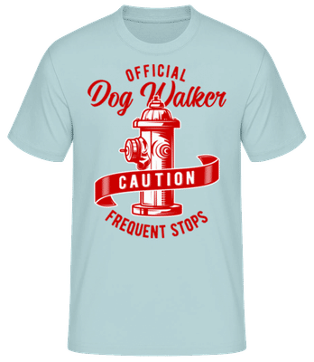 Official Dog Walker - T-shirt homme B&C - Menthe verte - Devant
