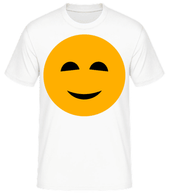 Veselý smajlík 1 - Pánské basic tričko - Bílá - Napřed