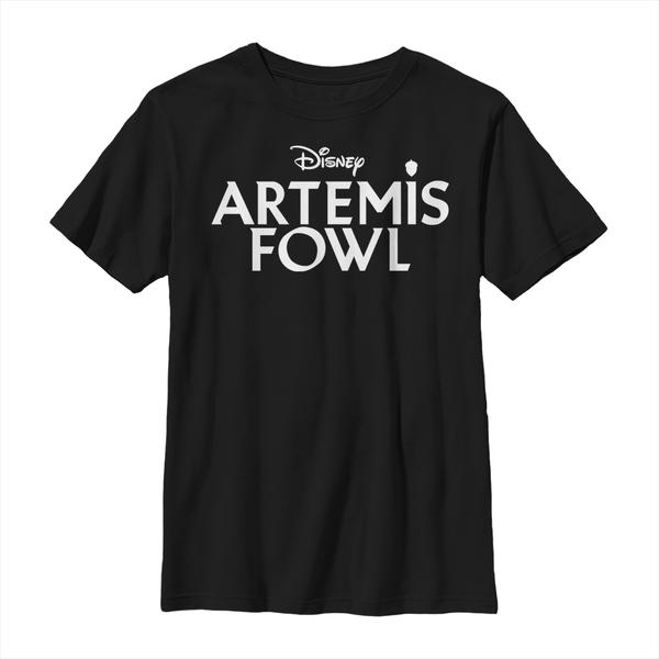 Aperçu: Disney Classics - Artemis Fowl - Logo Flat - Enfant T-shirt - Noir - Devant