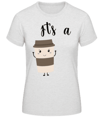 It Is A Match - Camiseta básica de mujer - Gris moteado - delante