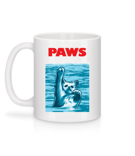 Aperçu: Paws - Mug en céramique blanc - Blanc - Derrière