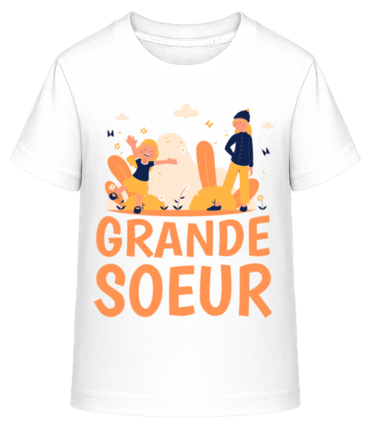 Aperçu: Grande Soeur - T-shirt shirtinator Enfant - Blanc - Devant